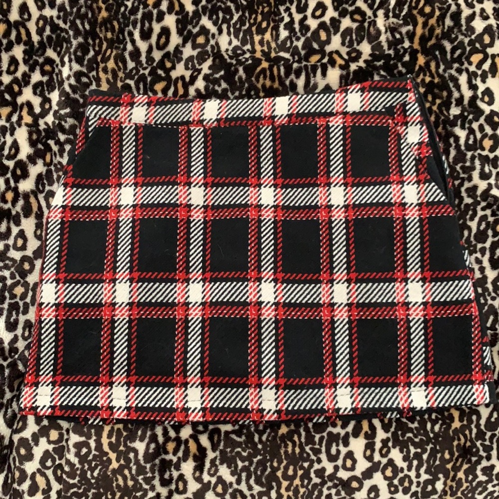 forever 21 thick plaid skirt
